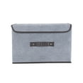 thumbnail image 2 of Iumwxz Foldable Storage Bins with Lids 2pcs (Large + Small) Fabric Storage Box with Lid, Closet Storage, Room Organization, Office & toy Storage Non-Woven Fabric 14.17x9.05x9.44in, 2 of 5