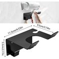 thumbnail image 3 of Hair Dryer Holder Hair Straightener Holder with Cable Tidy Hair Straightener Holder Storage Shelf Wall Mounted Hair Dryer Rack Hair Dryer Holder for Bathroom Bedroom, 3 of 5