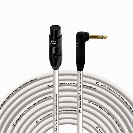 Coluber Cable Unbalanced XLR Cable Female to Right Angle 1/4" TS Connector
