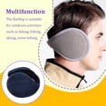 thumbnail image 3 of Thinsont Ear Muffs Winter Women Ears Warmer Gifts Foldable Cover Windproof Apparel Accessories Headwear Band Cold Weather thicken royal blue, 3 of 5