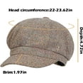 thumbnail image 2 of Women's Newsboy Hats Fall Wool Cabbie Beret Tweed Girls Paperboy Cap 1pcs, 2 of 7
