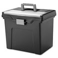thumbnail image 2 of IRIS Portable Letter-size File Box External Dimensions: 13.8" Length x 10.2" Width x 11.7" Height - Media Size Supported: Letter 8.50" x 11" - Buckle Closure - Black - For Pen/Pencil, Business Card, H, 2 of 2
