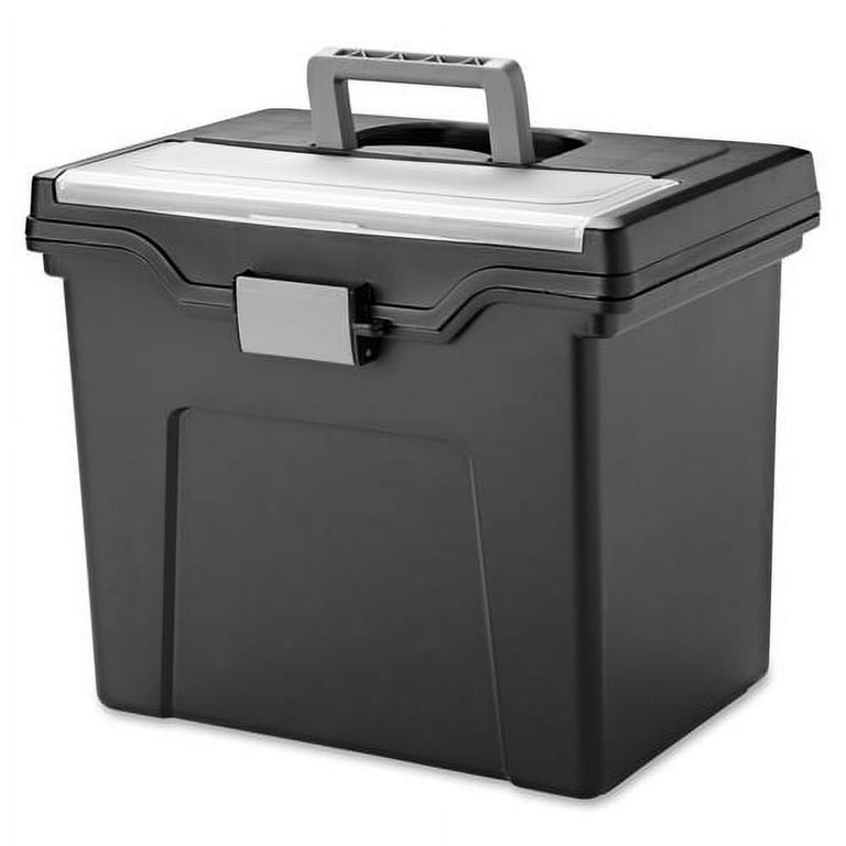 IRIS Portable Letter-size File Box - External Dimensions: 13.8 IRIS Portable Letter-size File Box - External Dimensions: 13.8