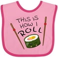 thumbnail image 3 of Inktastic This is How I Roll Cute Sushi Boys or Girls Baby Bib, 3 of 4
