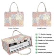 thumbnail image 2 of Large Capacity Tote Bag,Pioneer Flower Floral Print Pattern Handbag Fashion Luxury Tote Bag,15.7"x13"x 5.1" Inches,Laptop Compatible, 2 of 6