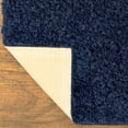 thumbnail image 4 of Mainstays Transitional Solid Navy Indoor Youth Shag Area Rug, 3' x 4'8", 4 of 7