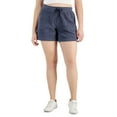 thumbnail image 4 of STYLE & COMPANY Womens Navy Pocketed Drawstring Elastic Waist Heather Shorts XL, 4 of 6