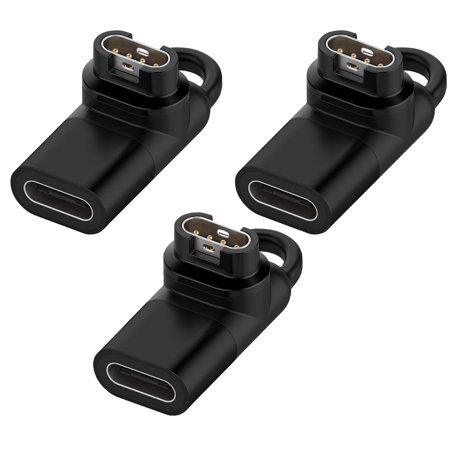 3 Pack Charger Adapter for Garmin Watch,Type-C USB Cable Charging for Fenix 7 7S 7X 6 6S 6X 5 5S 5X Plus Pro,Forerunner 955 965 45 45S 245,Instinct,Approach S62,Vivoactive 4 4S,Venu,Epix,Quatix