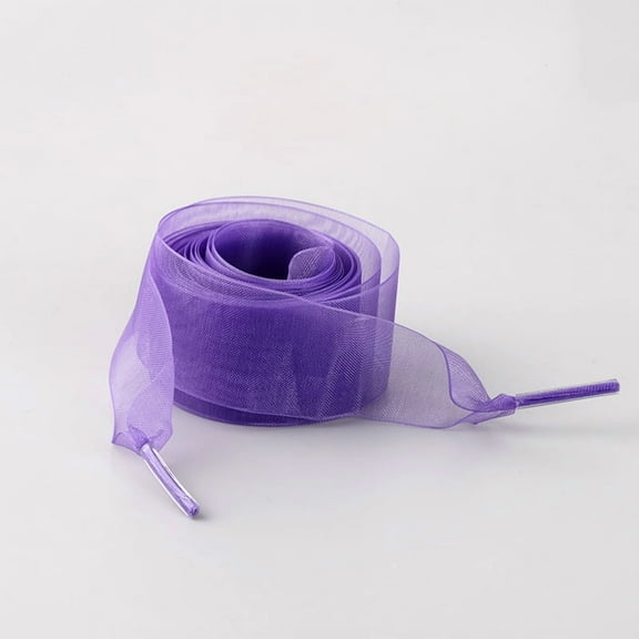 XmhyTop-A 2 Pairs Ribbon Shoe Laces,120*2.3cm Fashion Decorative Sneaker Laces for Shoes,S07