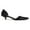 Black, variant on Women Elegant Pointy Toe Slip on D'orsay Pumps Solid Color Low Kitten Heels Comfortable Business Dressy Shoes Size 8.5 Red