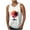 White, variant on ZCFZJW Men's Quick Dry Sports Tank Tops Athletic Gym Bodybuilding Fitness Sleeveless Tropical Palm Tree Print Shirts for Beach Running Workout White L