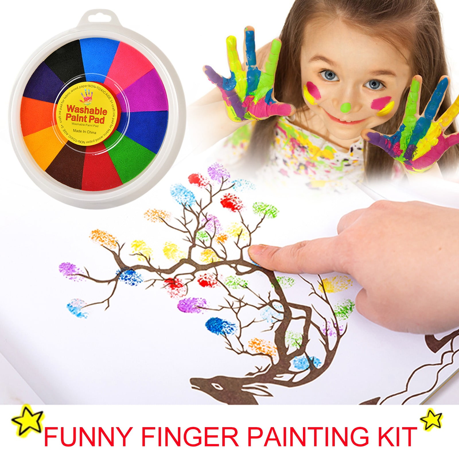 1 Funny Lovely Finger Painting Drawing Toys Finger Educational Mud Tool Kit Hot 