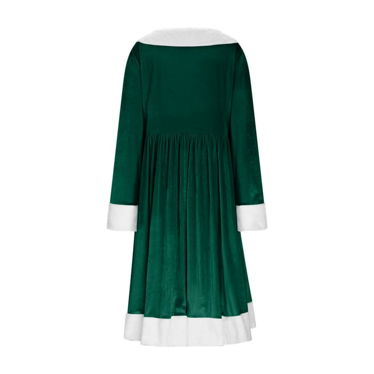 green emerald velvet dress Mrs. Claus Green Velvet Dress main image 0