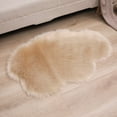 thumbnail image 4 of TIELUTT Imitation Wool Carpet Living Room Shag Carpet Oval Bedroom Machine Washable Floor Mat Throw Rugs for Living Room Popcorn Blanket Area Rug Living Room Decorative Blankets Big Soft Blanket, 4 of 4