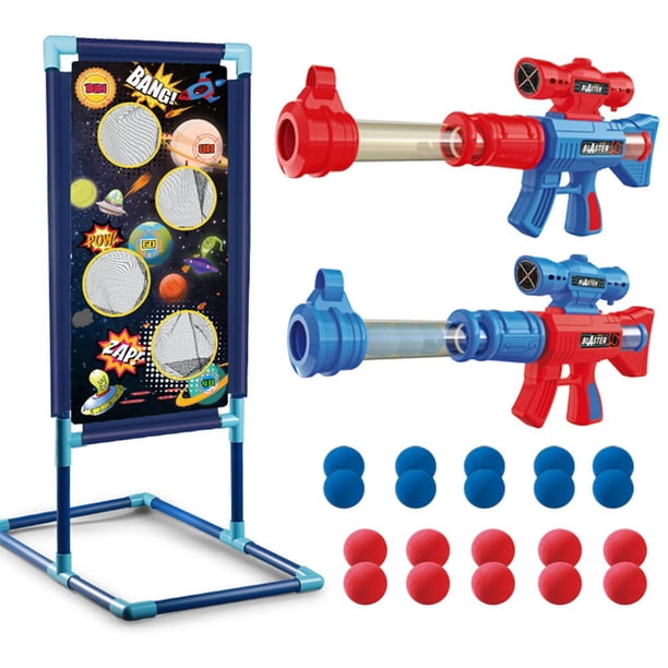 Toys Battle Game Safety Soft Foam Ball Bullet Gun Air Pump Shooting Score Score Dart Game Kids Boy Gift heqiyong LED