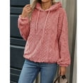 thumbnail image 2 of Hoodies for Women Casual Long Sleeve Drawstring Loose Fit Pullover Sweaters Tops for Women, 2 of 5