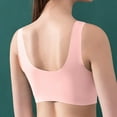 thumbnail image 6 of Bigersell Racerback Sports Bras for Women Clearance Wireless Bras for Women Convertible Bra Style B1699 V-Neck Full-Coverage Bras Pull-On Bra Closure Big Girls Size Everyday Bras Pink 3XL, 6 of 9