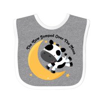 Inktastic Cow Jumped over the Moon Boys or Girls Baby Bib
