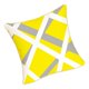 thumbnail image 2 of Funda de cojín de terciopelo con diseño geométrico cuadrado y ribete dorado, 18 x 18 pulgadas 2, 2 of 5