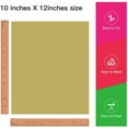 thumbnail image 2 of 1 Sheet Gold 12" x 10" Pre Cut HTV Iron On Heat Transfer Vinyl Paper for T-Shirts Cricut Silhouette, 2 of 6