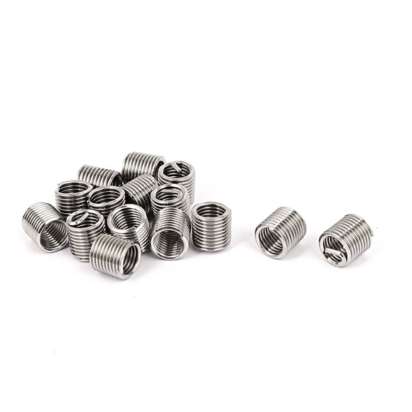 Unique Bargains M5x0.8x2D Helicoil Type Free Running Wire Thread Repair Insert 15pcs