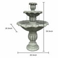 thumbnail image 4 of Hamiedun 35'' H 3-Tier Outdoor Water Fountain - With Submersible Electric Pump- Garden Cascading Waterfall for Yard Patio Lawn Home Decor, 4 of 5