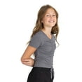 thumbnail image 2 of Jordache Ruched Front Top Grey, 2 of 6