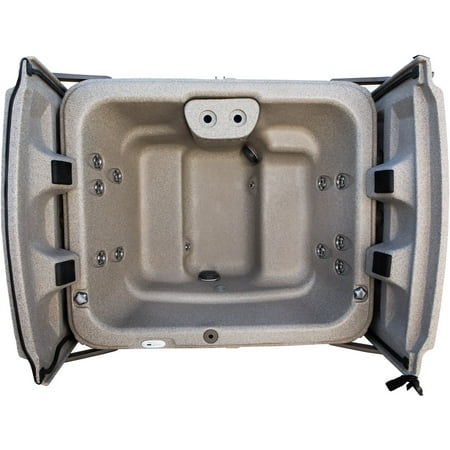 EcoSpa FPE1SBSS E1 Spa with Brown Stackstone - Brown E1SBS-S