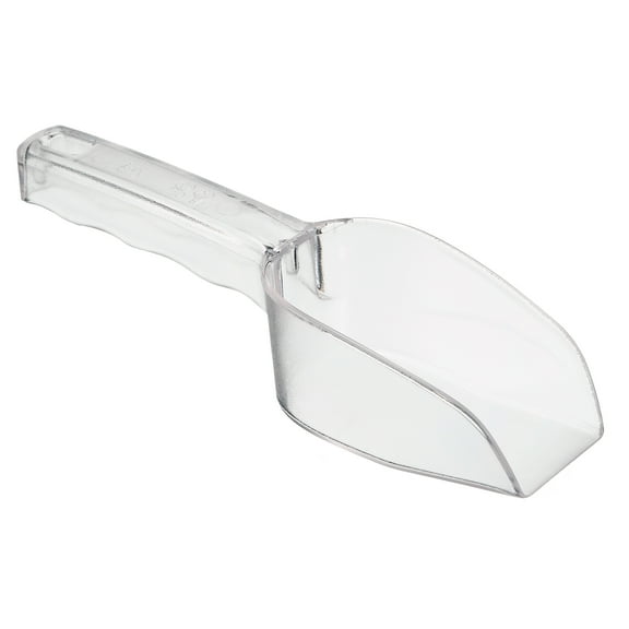 Uxcell PC 8.27x1.97" Flour Cereal Sugar Handle Shovel Scoop, Clear