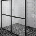 thumbnail image 6 of Pebble Tile for Shower Floor Border Kitchen Bathroom Backsplash. Marble Stone Looks Wall and Floor Tile, 10 Sheets, Black marquina., 6 of 18