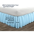 thumbnail image 5 of SGI Bedding 11 Inch Ruffled Bed Skirt | Microfiber Bed Skirt | Fade Resistant, Wrinkle Free, Anti-static, Decorative, Extra Storage Space, Clutter-Free |Twin, Light Blue, 5 of 8