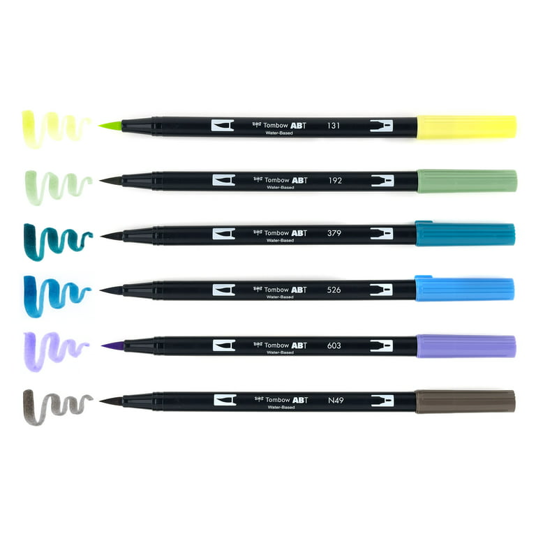Dual Brush Pen Art Markers 6-Pack, Red Blendables, Blendable Brush  Markers