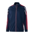 thumbnail image 2 of Holloway Sportswear S Boys FLUX JACKET Navy Heather/Scarlet/White 229668, 2 of 2