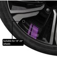 thumbnail image 4 of 4 PCS Wheel Rim Decal Stripes Car Decals, Vehicle Crystal Rhinestones Reflective Tire Rim Stickers, Auto Wheel Hub Decoration Accessories (Purpl, 4 of 5