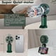 thumbnail image 5 of Green Handheld Fan, USB Rechargeable Mini Portable Fan, 5 Speed Small Pocket Fan with Base, 4000mAh Battery Foldable Desk Fan for Office and Outdoor, 5 of 5
