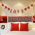 thumbnail image 2 of Guirnalda de banderines de San Valentín con diseño de amantes rojos de 3M para decoración de bodas, habitaciones y coches., 2 of 6