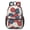 Geometric Flower and-2, variant on Geometric Flower and Dahlia White 17" School Backpacks for Teens,Waterproof Oxford Fabric,S-Shape Padded Straps for School,Travel,Hiking,Camping