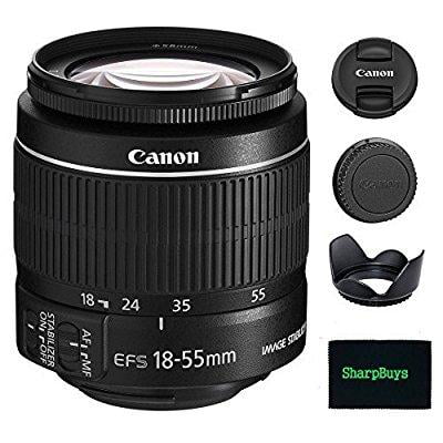 Canon EF-S 18-55mm f/3.5-5.6 IS II SLR Lens For EOS Rebel XS, XSi, XT, XTi, T1i, T2i, T3, T3i, T4i, T5, T5i, 10D, 20D, (Best Lens For Canon T1i)