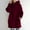 #3-Wine, variant on Azrian Womens Sweatshirt Tops Clearance,Plus Size Coats and Jackets Clearance,Women's Solid Color Hoodie Zipper Long Sleeve Sweatshirts Pockets Long Coat Tops Clearance Sale
