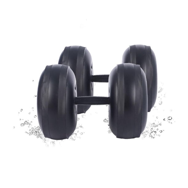 Juego de mancuernas rellenas de agua TQEHS pesas de viaje ajustables