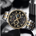 thumbnail image 2 of Reloj Curren Análogo Hombre Caballero Acero Original 8427 Color de la correa Plateado/Blanco Color del fondo Silver Gold Black, 2 of 6