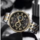 thumbnail image 2 of Reloj Curren Análogo Hombre Caballero Acero Original 8427 Color de la correa Plateado/Blanco Color del fondo Silver Gold Black, 2 of 6