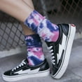 thumbnail image 5 of DREAM SLIM A Collection of Funny Novelty Fashion Colorful Cool Crazy Skateboard Tie Dye Crew Dress Socks 3 Pairs, 5 of 7