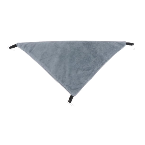 Hamaca triangular suave para mascotas, pequeña, de 3 colores, para colgar en la cama gris