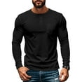thumbnail image 2 of ZenCart Men's Crew Neck Tee Long Sleeve T-Shirt with Chest Pocket Solid Color Casual Top for Daily Wear Work And Outdoor Activities, 2 of 8