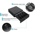 thumbnail image 3 of Syson POS 13" Manual Push Open Cash Drawer with Removable Coin Tray 4 Bill/ 4 Coin, 2 Keys, 3 of 6