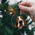 thumbnail image 5 of WIRESTER (2 Pack) Large 3 inch Acrylic Ready to Hang Ornament, Hanging Ornaments for Christmas Tree Holidays Party Home Office Xmas Tree Decoration Gift - Black Tan German Shepherd, Basset Hound Dogs, 5 of 7
