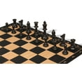 thumbnail image 6 of The Chess Store Club Special Plastic Chess Set Black & Camel Pieces with Extra Queens, Macassar Ebony & Maple Floppy Chess Board & Box - 3.75" King, 6 of 9