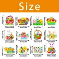 thumbnail image 3 of Easter Decoration Cake Flag Insert 12pcs Bunny Cup Flag Insert Party Supplies, 3 of 8