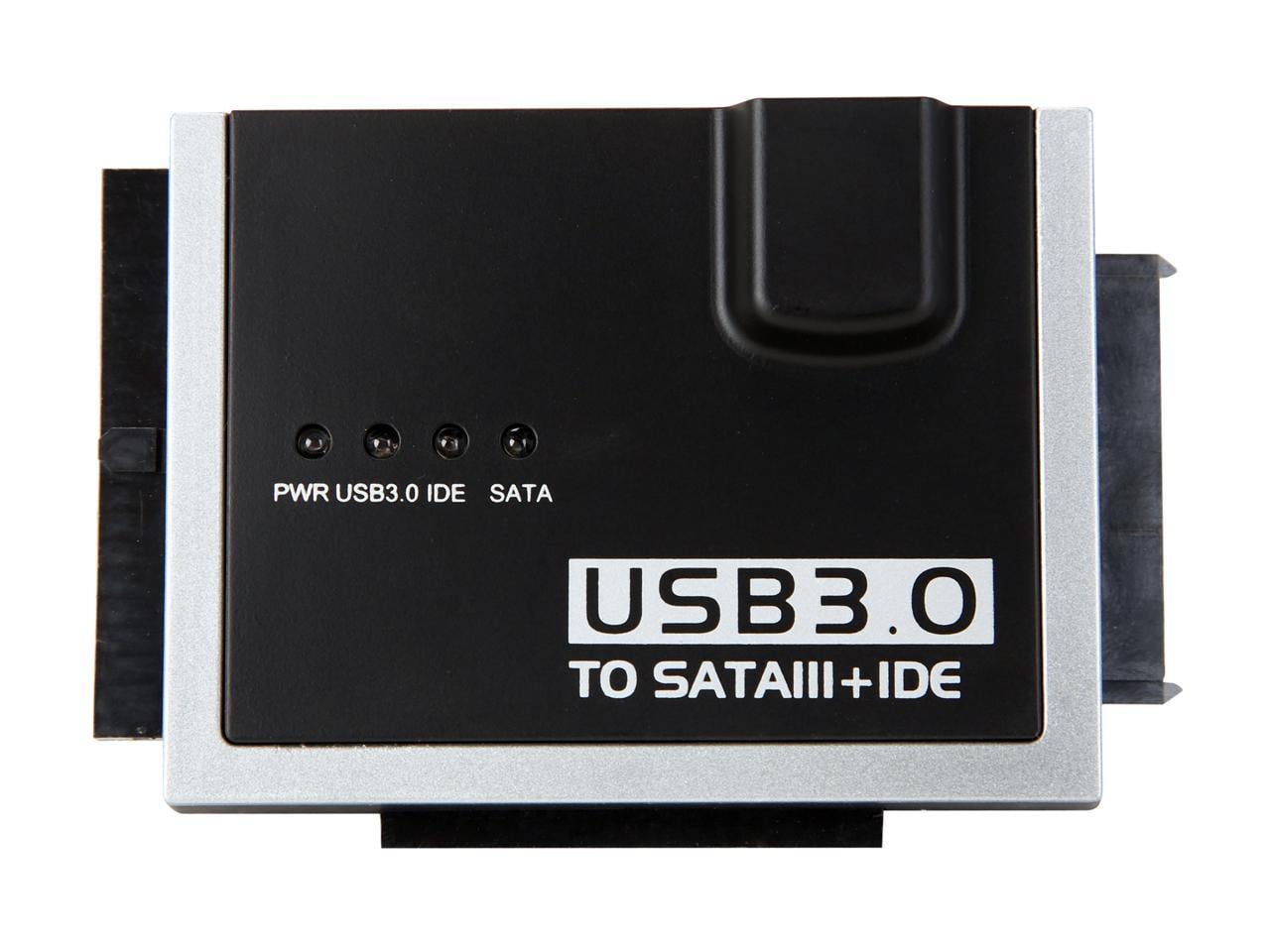 Nippon Labs USB3-SATAIDE USB 3.0 to SATA / IDE Combo Adapter, 2.5in / 3.5in - Hard Drive USB Adapter - Hard Drive Transfer Cable - USB Universal Drive Adapter